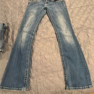 Miss Me Blue Boot Cut Jeans Classic Denim Style